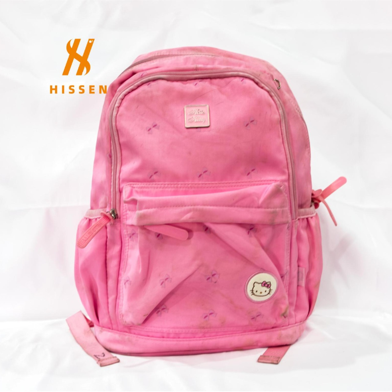 大量批发杂款旧书包帆布包儿童卡通印花双肩包used kids bags
