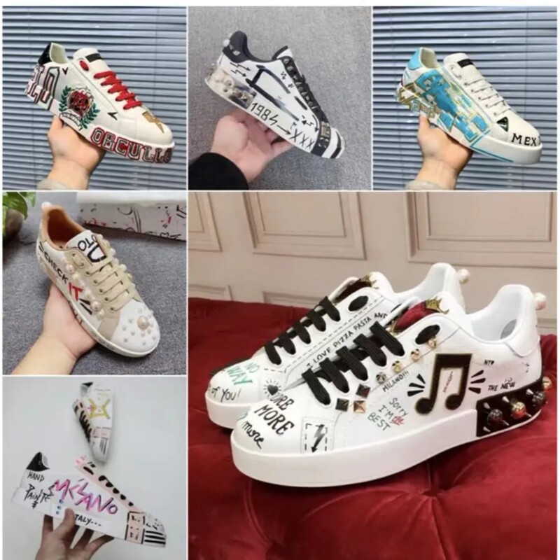 In-Stock Designer Luxury Couple Casual Sneakers for Women D2025 Fashionable Trendy Brand Versatile Sneakers