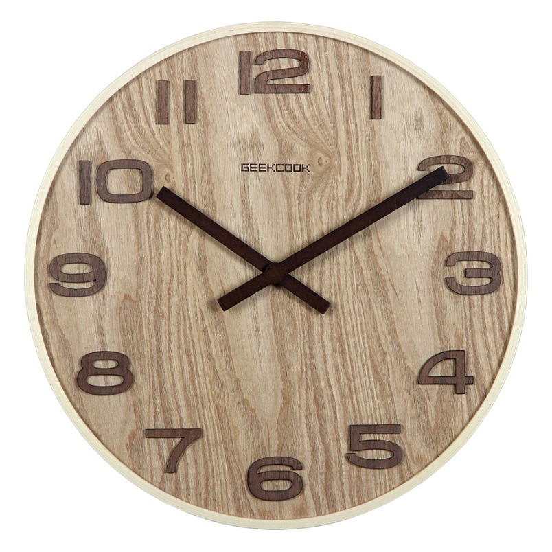 Кушу настенные часы: норвежские лесные цифровые бесшумные Кушу настенные часы