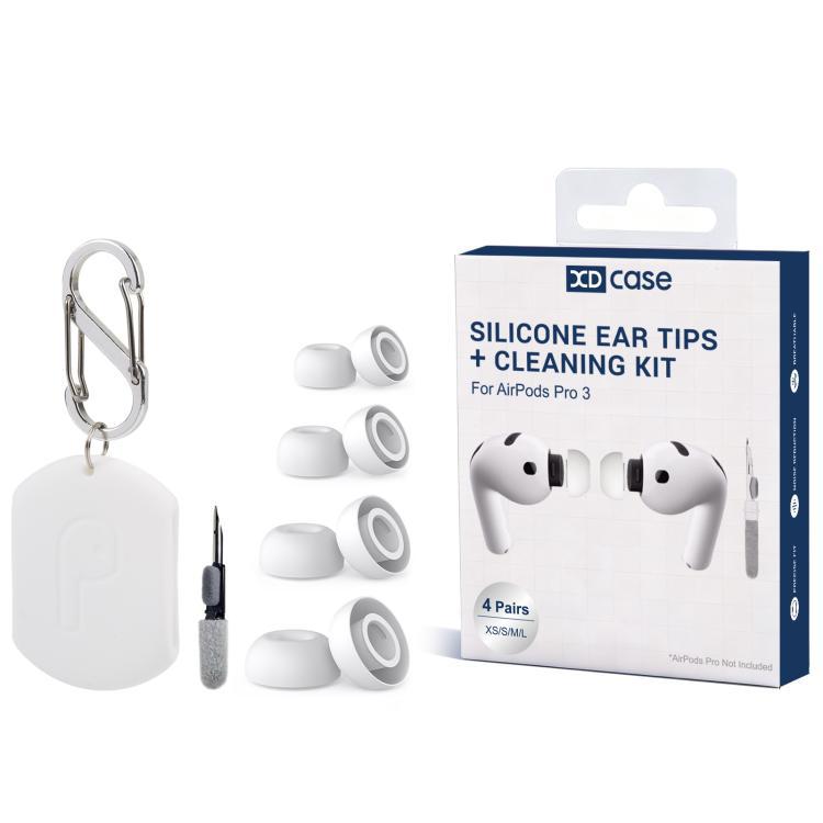 Para AirPods 4 XDcase 3 pares de venta auriculares de silicona auriculares auriculares con caja de almacenamiento y botón de montaña