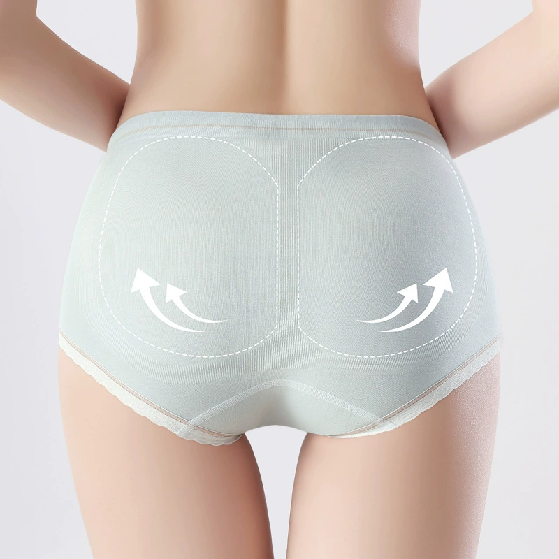 Underwear, breathable trousers, silk antibacterial soft pants, mid rise