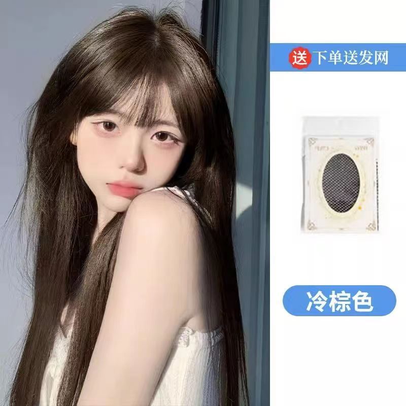 Ruolan Xuchang 女性用ウィッグ、フルヘアスタイル、大きなウェーブのかかったロング巻き毛、ファッショナブルでナチュラルなフルウィッグ、巻き毛、フルヘッドギア|undefined
