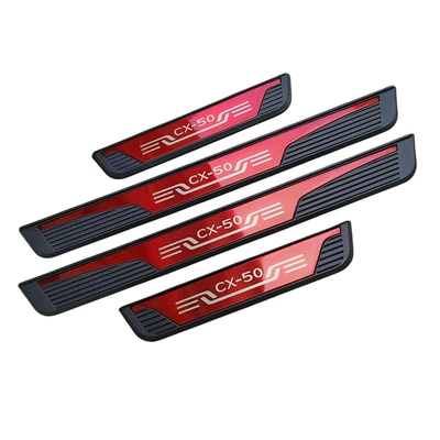 Mazda Cx-60 Welcome Pedal, Mazda Cx-50 Modified Door Sill Strip, Plastic Trunk Guard Trim Strip (Dekorativ pedal başlıqları) - cx-50-plastic-sill-strip-ruby