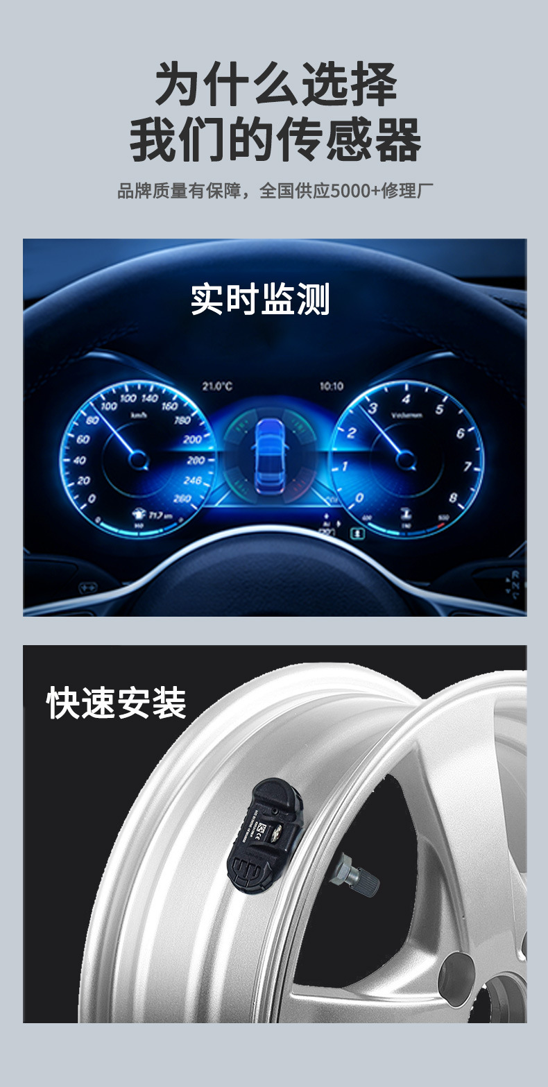 Auto Parts Tire Pressure Sensor F2Gt-1A180-Ce Tire Pressure Sensor Tpms Monitoring Sensor
