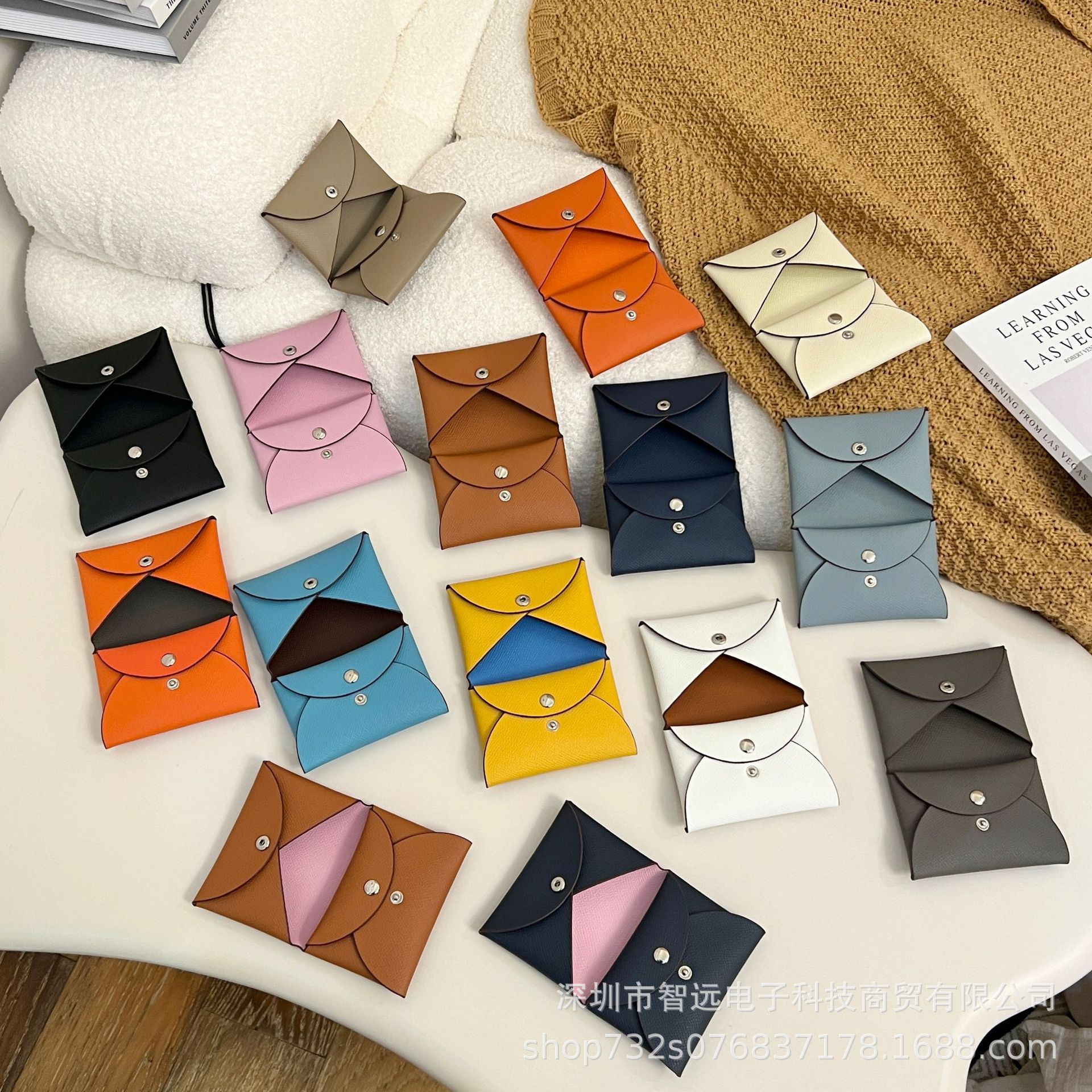 个性创意真皮EP掌纹卡包卡套零钱包硬币包迷你精致简约按扣名片包