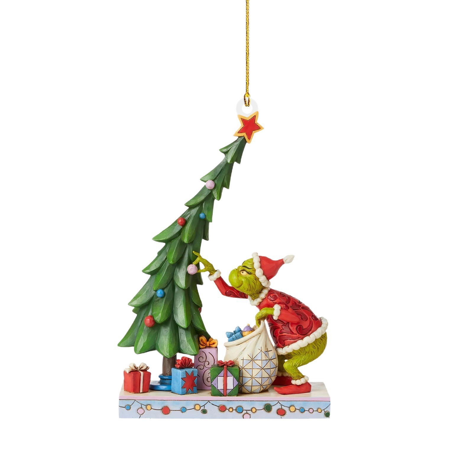 Colgante transfronterizo nuevo 2D2026 explosivo monstruo de pelo verde decoración de Navidad colgante acrílico colgante de dibujos animados árbol de Navidad colgante image 5