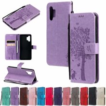 适用三星S25猫和树压花手机套A16压纹插卡翻盖钱包皮套A54保护套