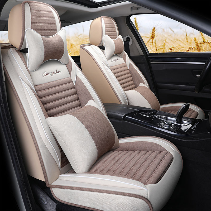 2021新款帕萨特280TSI/330TSI亚麻专用全包座套四季汽车坐垫