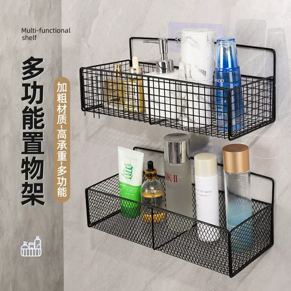 Toilet Punch-free Storage Rack Bathroom Iron Hollow Corner Storage Rack Washing Table Storage Rack Custom Wholesale