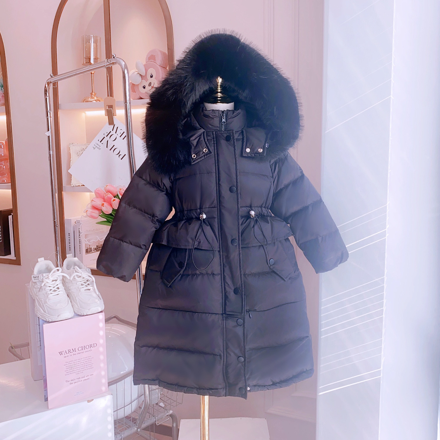 2023 nuevo popular abrigo de algodón acolchado popular de moda casual de algodón acolchado Chaqueta larga de la muchacha engrosada cálido abrigo de algodón acolchado moda