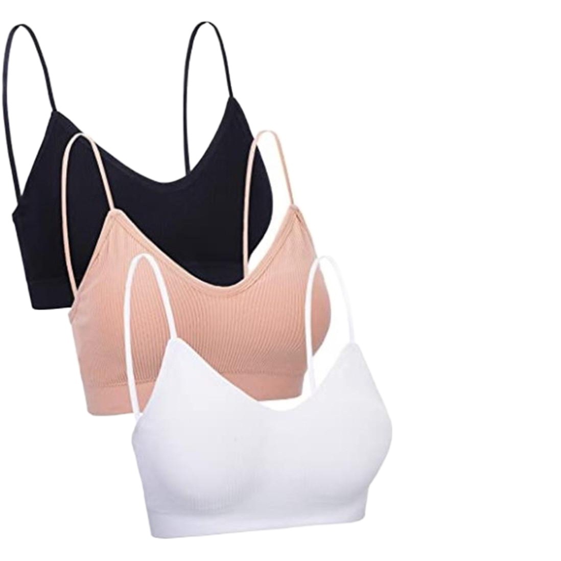 Cross-Border Amazon Seamless Large Size Beautiful Back Tube Top for Women with Breast Pads All-In-One Sling Bra Spaghetti Straps Underwear for Small Breasts