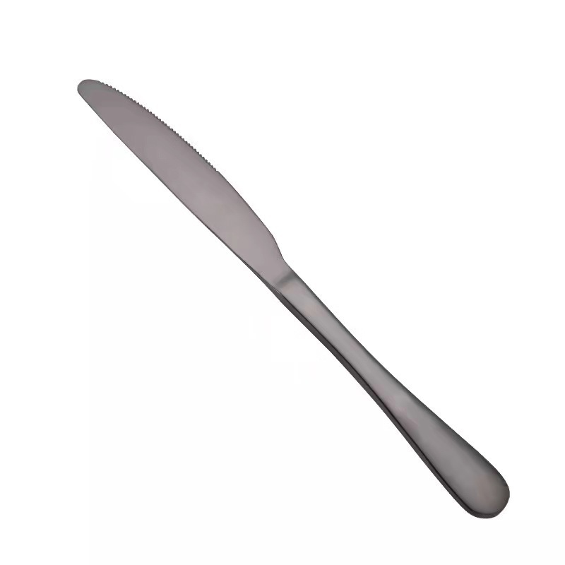 cubiertos de acero inoxidable cuchillo de filete tenedor cuchara set de tres piezas serie 1010 set de cubiertos de comida occidental casero comer cubiertos de filete