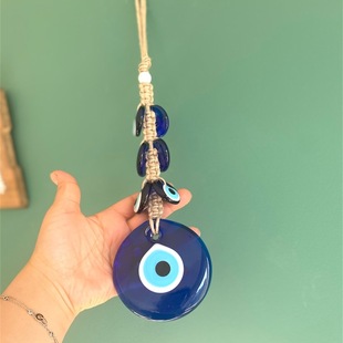 Large Turkish Blue Eyes Pendant Devil's Eye Wall Hanging Blue Glass Car Hanging Cross-border Foreign Trade Source