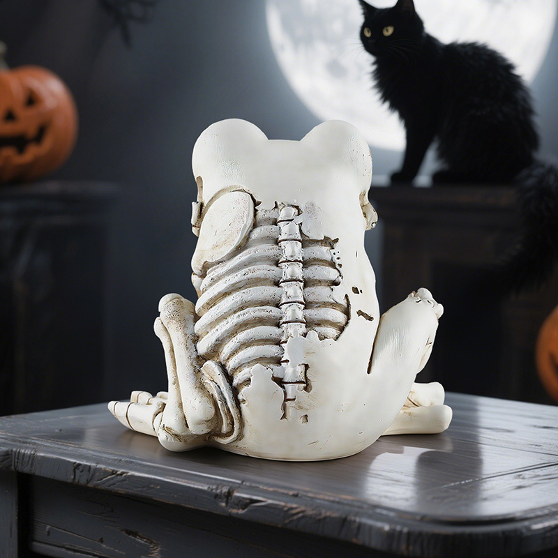  New Creative Personality Skull Frog Ornaments Halloween Home Desktop Atmosphere Decoration Decorations