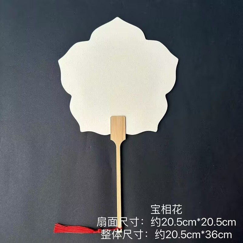 空白の漆扇、漂白漆専用ライスペーパー扇子、無形文化遺産DIY手作り熟成ライスペーパー漆扇子、屋台活動|undefined