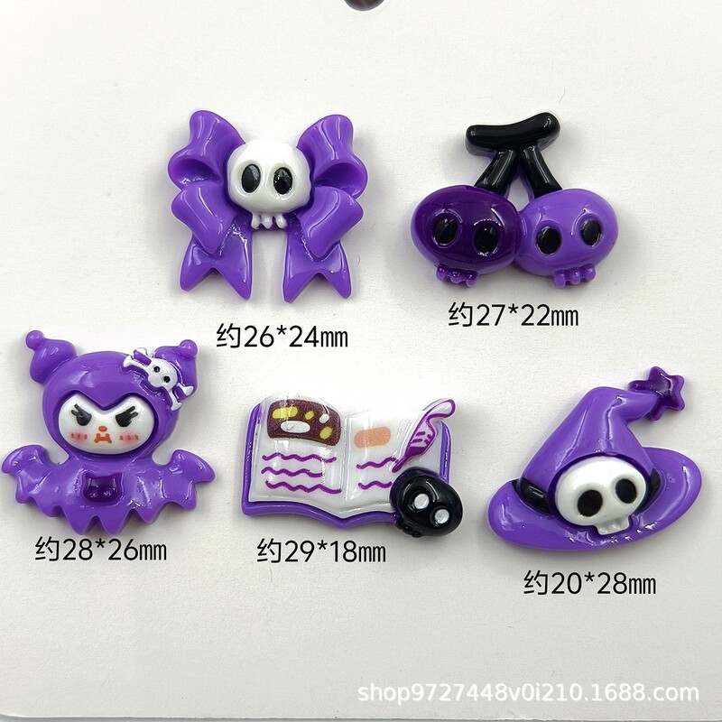 漫画diy樹脂アクセサリーハロウィーン小洛クリームゴム手作りヘアピン携帯ケース靴バックルアクセサリー|undefined