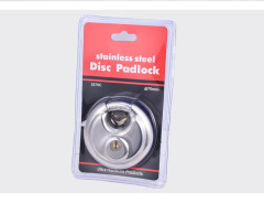 Round Cake Padlock Wholesale, Factory Direct Supply 70MM Stainless Steel Round Padlock, Best Selling Cross-border Amazon Product