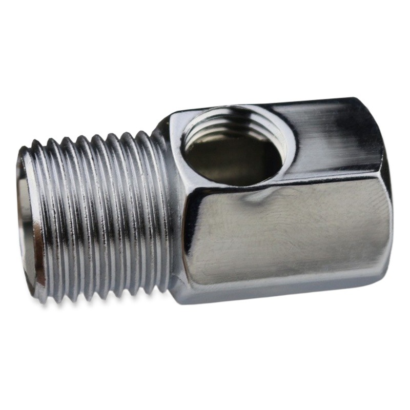 Purificador de agua de suministro accesorios de entrada tee 4 puntos dientes exteriores a su vez 2 puntos de cable interior conector de agua del grifo Válvula de ángulo de distribución de agua tee