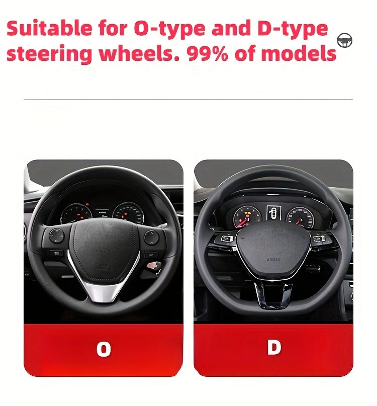 2026 New Model Car Steering Wheel Cover for Export, Cross-Border Suv, No Inner Ring, Popular Model, Universal for All Seasons