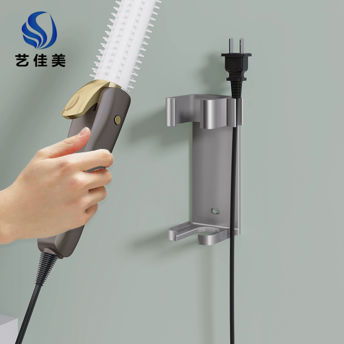 Прямые заколки для ванной комнаты вытянув полку из алюминиевого сплава без отверстия для волос