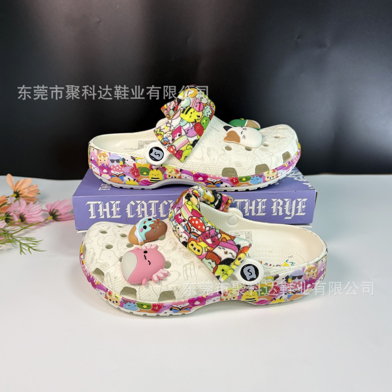 Three Generations of Snoopy Plush Toys, Co-Branded Family-Friendly Clogs, Totoro Eva Children's Shoes, Beach Shoes, Lazy Sandals