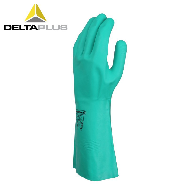 代尔塔201802丁腈橡胶手套VE802工业耐油防护加厚食品级手套