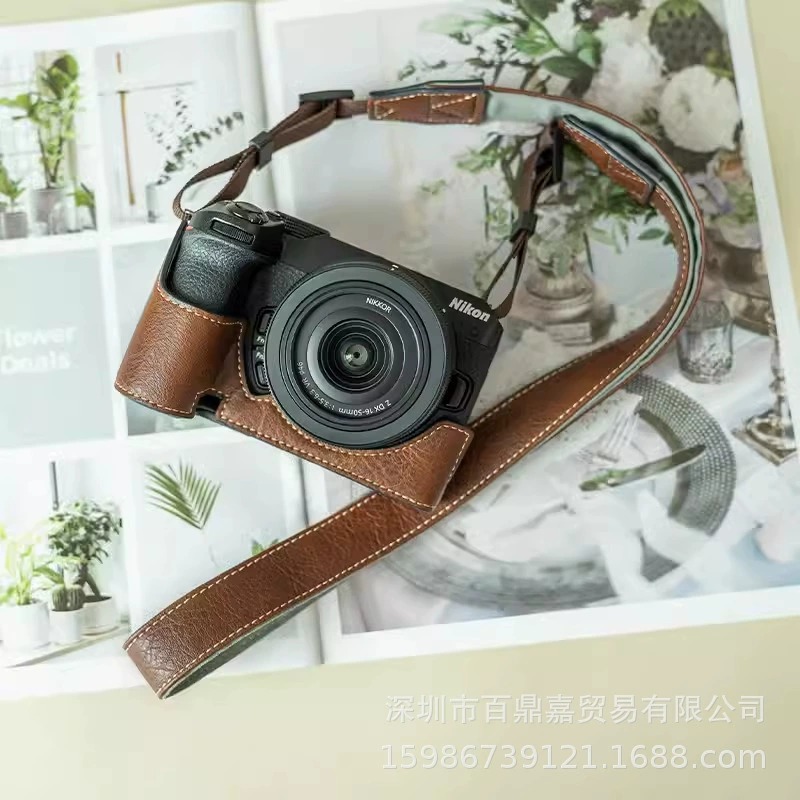 Защитный полукейс (для Nikon Z50 Z30) портативная сумка для камеры с ремешком на одну плечо, черный/зеленый/кофейный