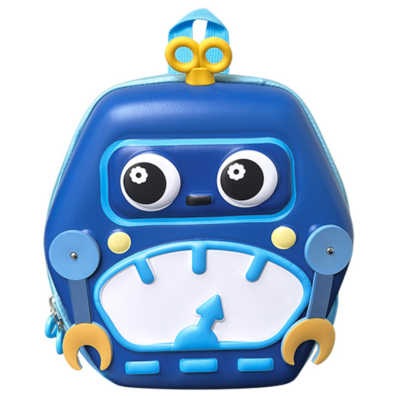 Mochila para niños robot tridimensional de dibujos animados mochila para niños pequeños nuevos lindos preescolares niñas mochila de jardín de infantes