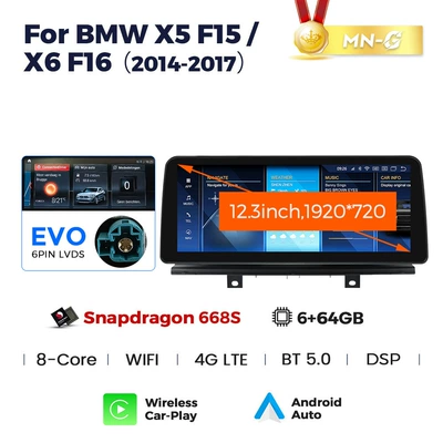 X5 F15/X6 F16 Central | DVD Navigation - qualcomm-xiaolong-668s-664-evo-123inch