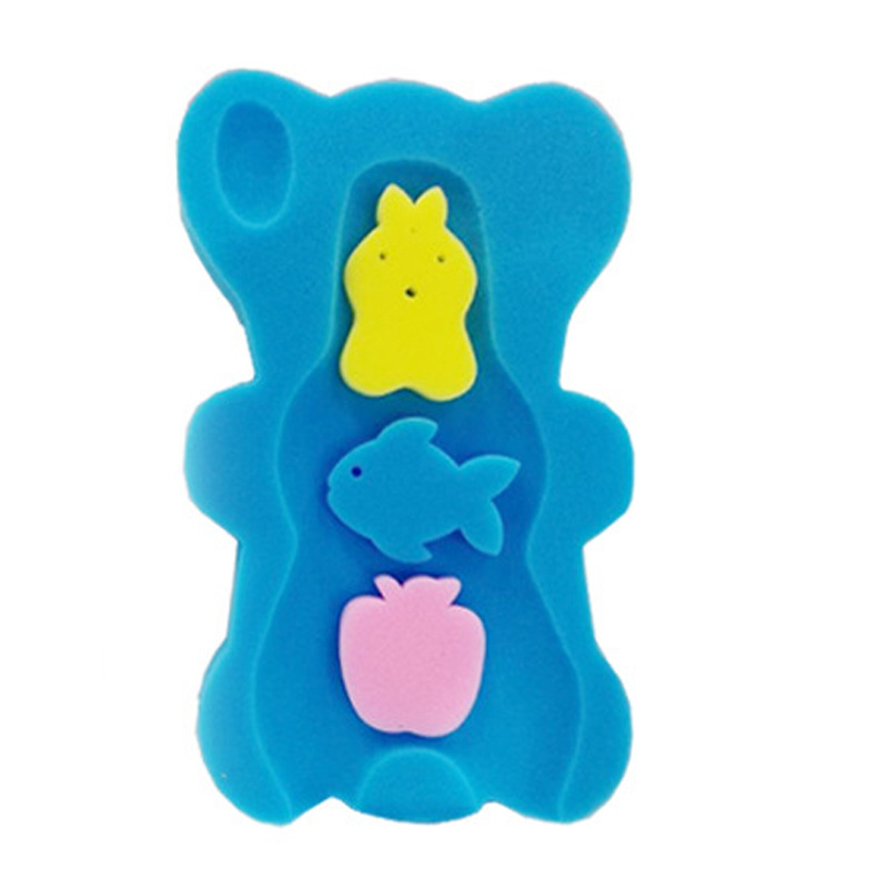 Bebé bañera red bebé baño estante recién nacido bolsa de red bañera cama de baño antideslizante alfombra de esponja al por mayor