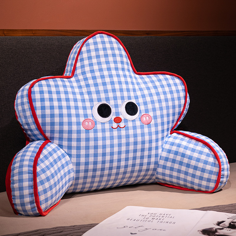 Cojines de cabecera de cama bolsas suaves para proteger la cintura almohada de respaldo grande sofá almohada para jugar con teléfonos móviles dormitorio de estudiantes almohada de abrazo