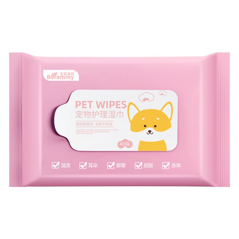 Влажные салфетки Baolaimeilu для животных, 40 штук, для очистки глаз собак и ухода за шерстью кошек