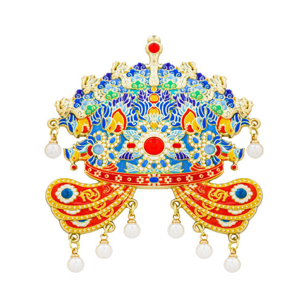 鳳冠冷蔵庫は故宮国風博物館の文創観光記念品の特色の贈り物を貼ります。