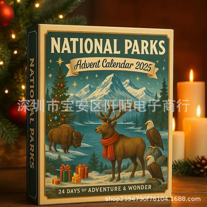 新品National Parks Advent Calendar 2025年国家公园降临节日历|undefined