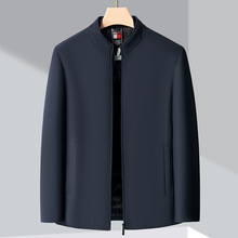 中老年羽绒服男士立领白鸭绒夹克外套可拆卸内胆冬季爸爸装厚上衣