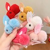 Rabbit, plush cute fresh brand hairgrip, internet celebrity, Korean style