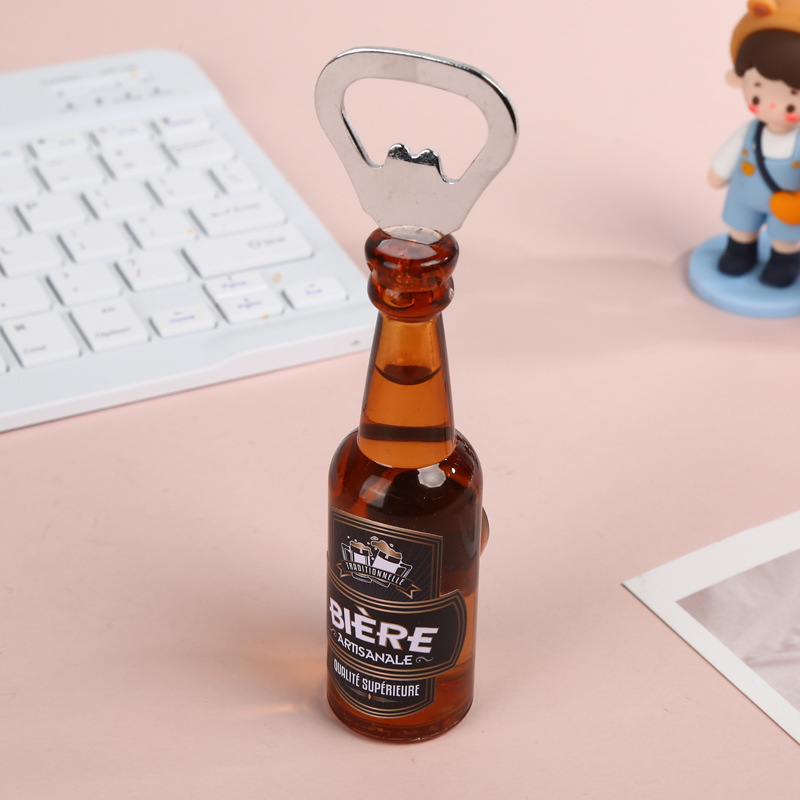 クリエイティブビール瓶ワイングラス形状ボトルオープナー 3D 立体ビールソーダボトルオープナー家庭用クリエイティブキャップオープナー|undefined