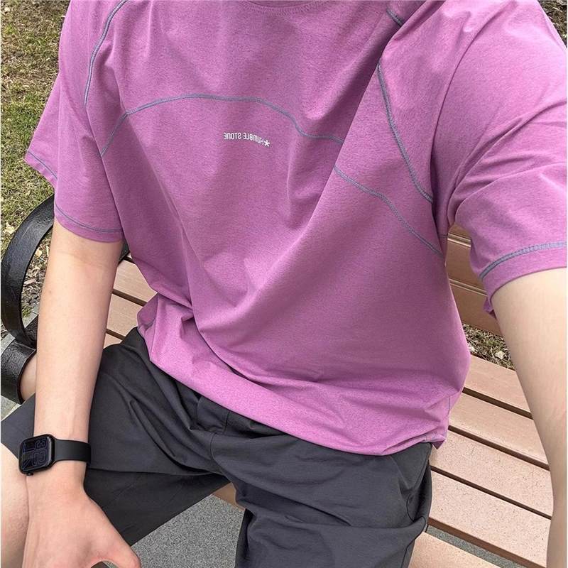 Ice Silk Quick-Drying Sports T-Shirt for Men in Summer, Loose and Breathable Short-Sleeved Fitness Running Top with Mesh Design for Cool Wear Ice Silk Quick-Drying Sports T-Shirt for Men in Summer, Loose and Breathable Short-Sleeved Fitness Running Top with Mesh Design for Cool Wear