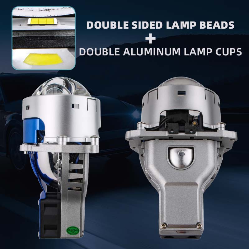 Nuevo doble faro Láser Directo 3 pulgadas lente láser LED de alta potencia 105W lejos y cerca integrado faro delantero del coche