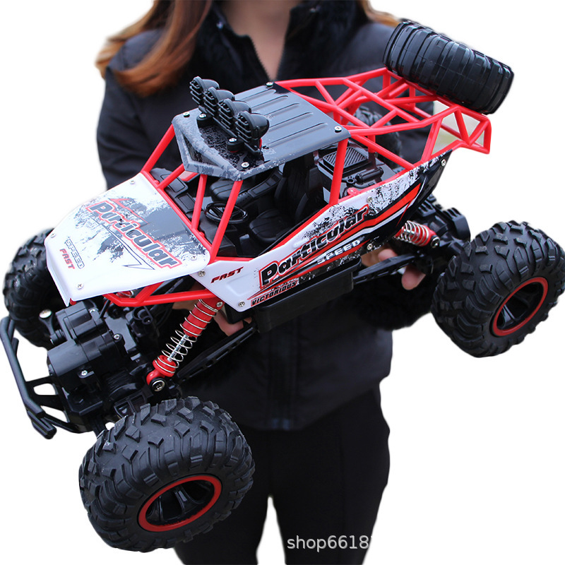 Super gran coche de control remoto drift SUV escalada cuatro ruedas Bigfoot coche de carreras de alta velocidad cargar juguetes coche chico