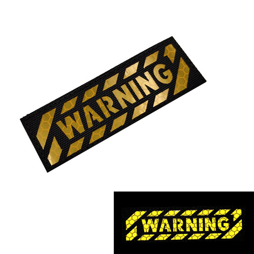 Reflective English WINNING WARNING Night Identification Badge Armband Velcro Morale Badge Patch Backpack Sticker