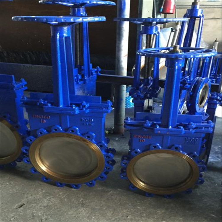 铸钢材质手动刀型闸阀 PZ73X-10C DN900城市污水处理 化工管道