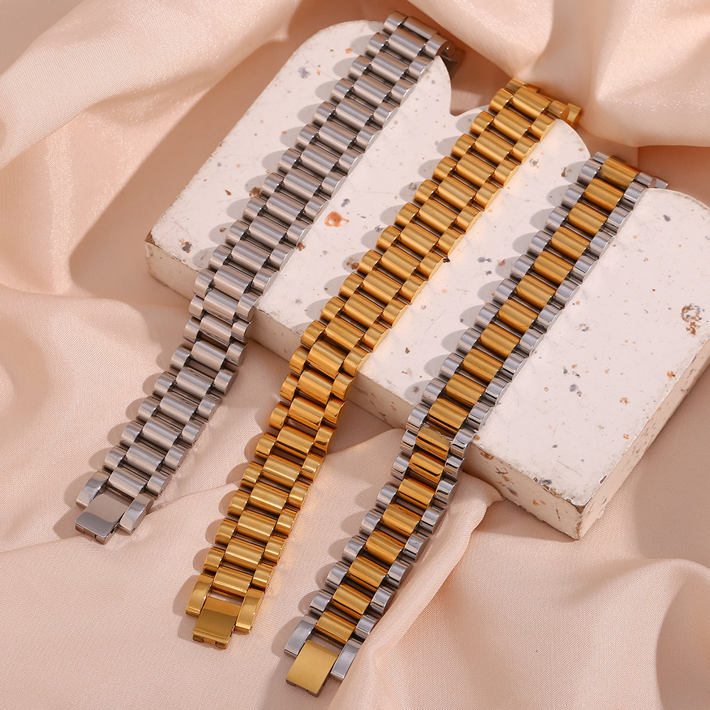 Fashion Geometric Stainless Steel Plating Bracelets 1 Piece