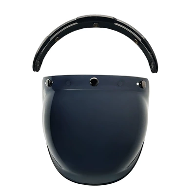 Dəbilqə (Kaska) aksesuarları Three-Button Electroplating Motorcycle Retro - dark-black-free-black-bracket