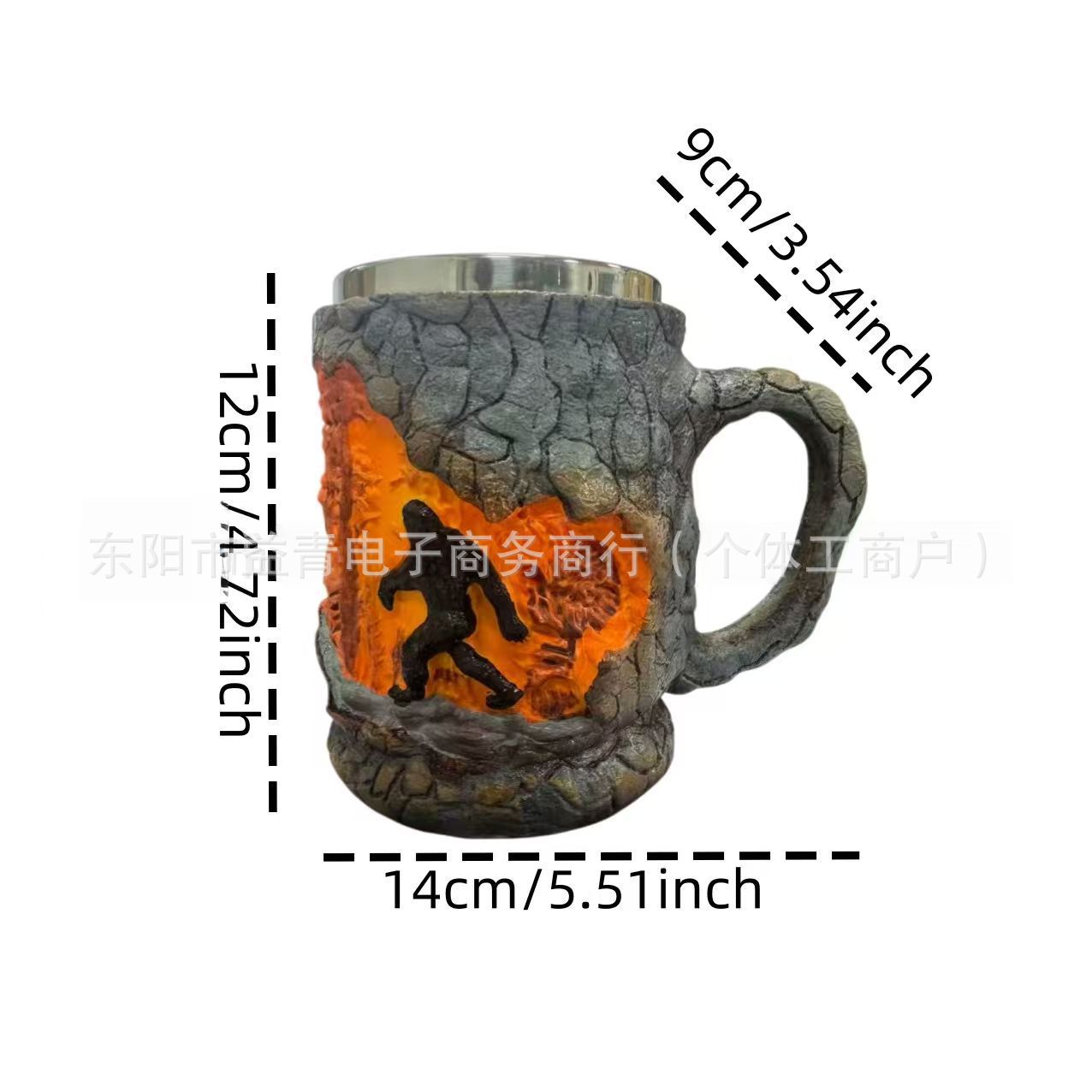 Cross-border Dual Dragon Collector 's Mug Retro Caza de perro Duck Coffee Mug Hunter