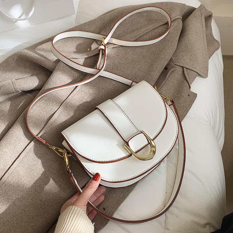 Sac de niche pour femme, nouvelle texture tendance d'automne et d'hiver, sac de selle à main, sac à bandoulière simple, sac à aisselle_voghion.com