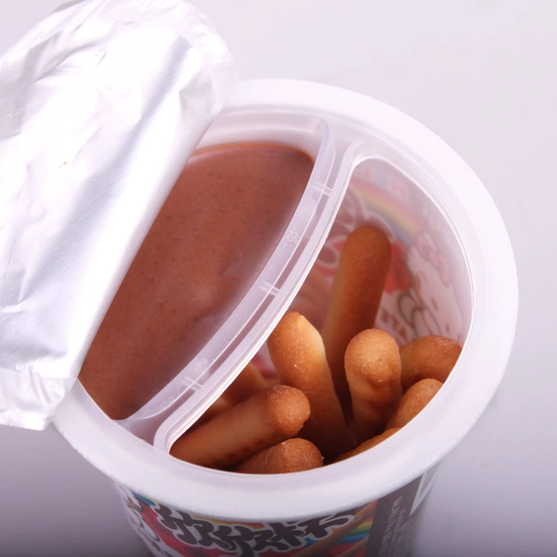 Meiji Meiji Xinxin Cup Paled Finger Biscuits 50g Strawberry dipped in sauce Children's snack wholesale wholesale