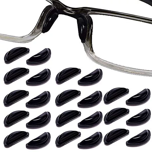 Glasses Nose Pads D-Shaped Silicone Nose Pads Heightening Non-Slip Nose Pads Non-Marking Nose Pads Glasses Accessories Sunglasses Nose Pads
