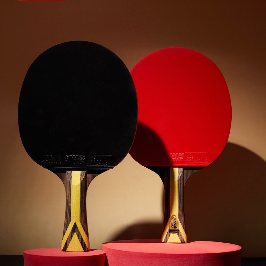 Table Tennis Racket Nine Single Racket Crazy 9-Star Professional Grade Horizontal Racket Straight Racket Finished Product