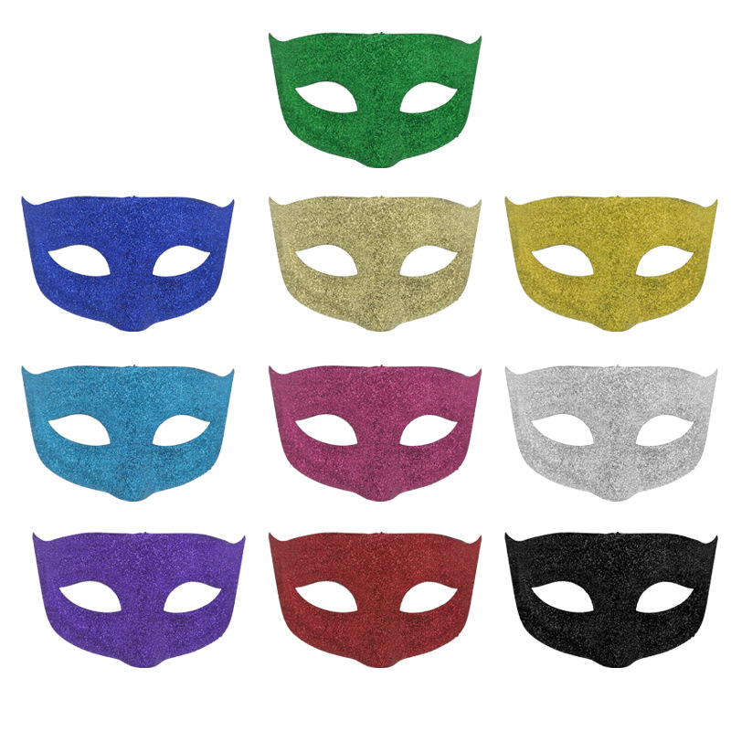 Nuevos productos máscaras de Halloween para adultos caballeros mitad cara guapo príncipe máscaras falsas de baile de maquillaje blancos props de espectáculo